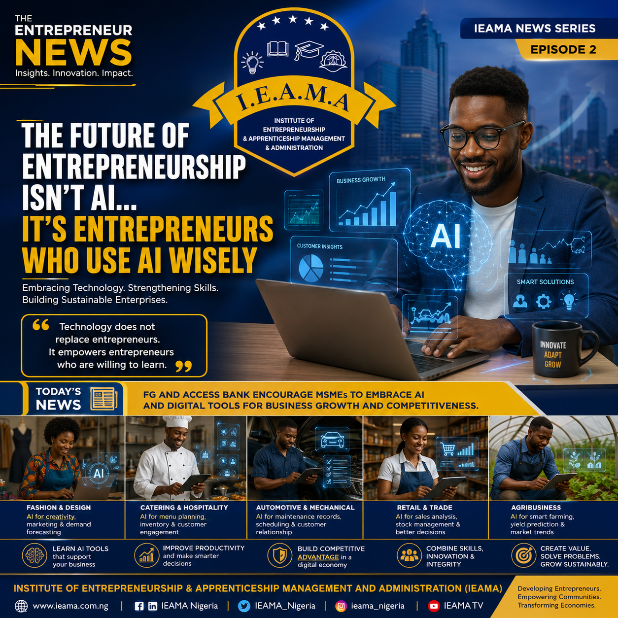 The Future of Entrepreneurship Isn’t AI,It’s Entrepreneurs Who Use AI