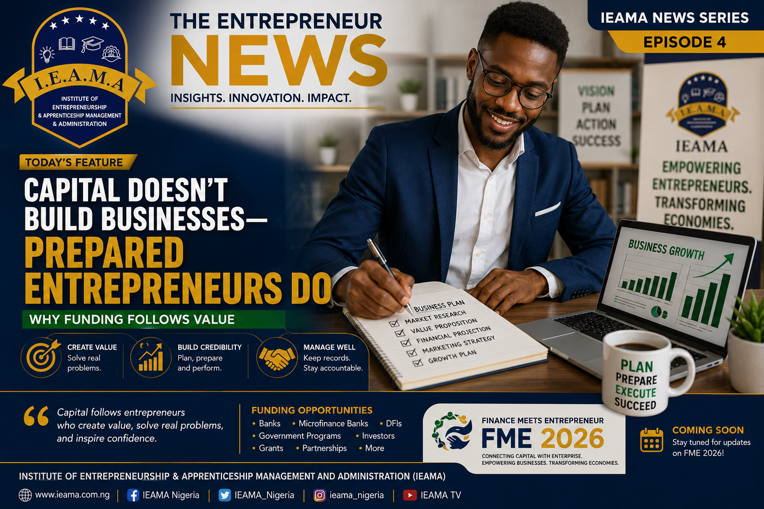 Capital Doesn’t Build Businesses—Prepared Entrepreneurs Do