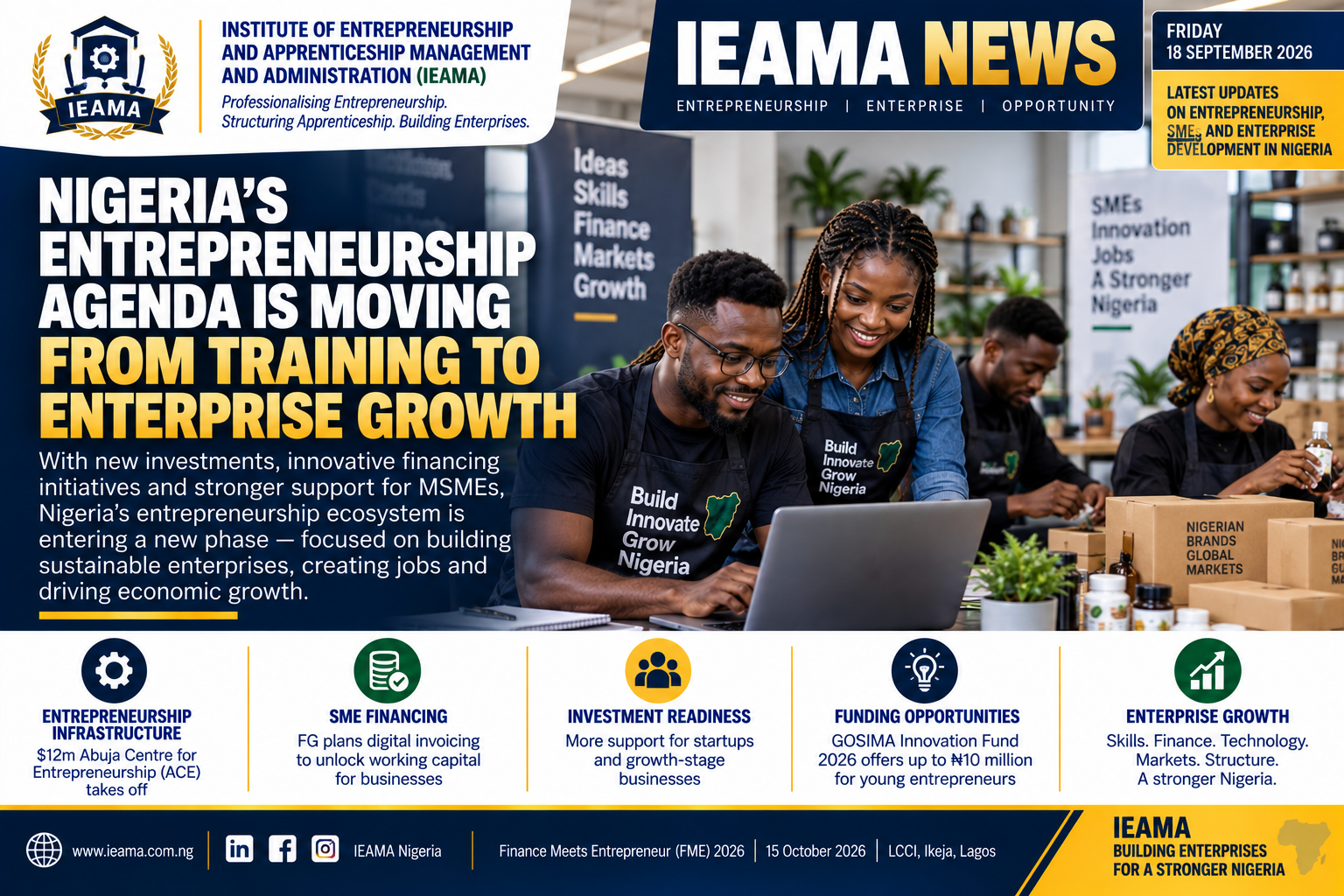 Nigeria’s Entrepreneurship Agenda Is Moving From Training to Enterprise Growth
