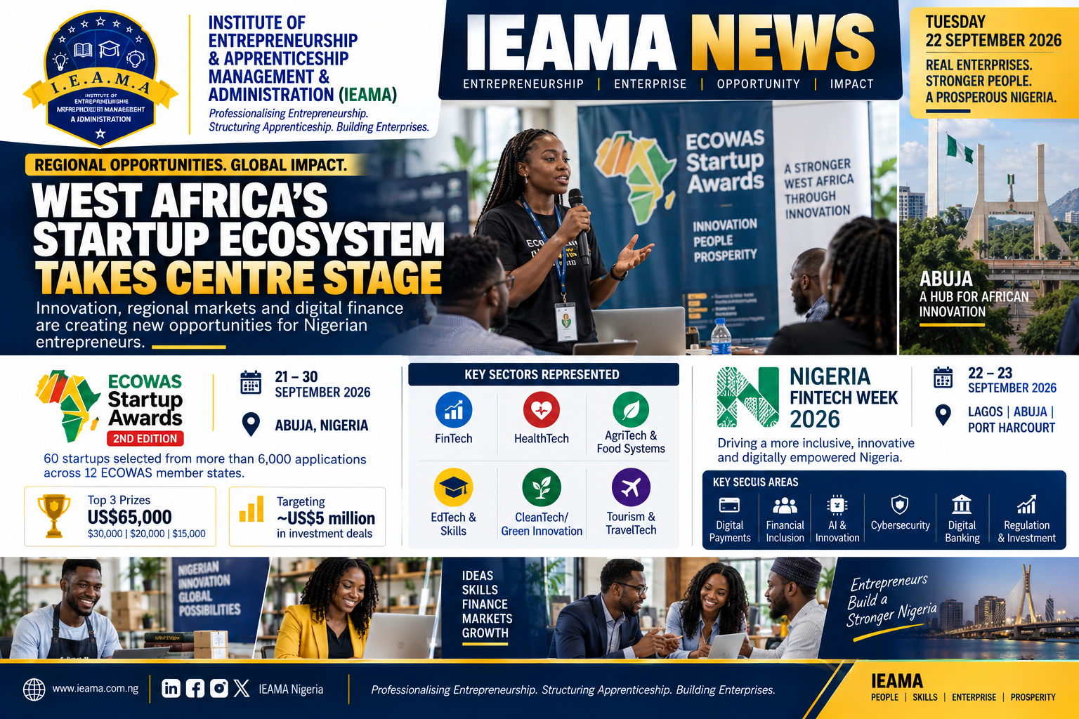 Nigeria’s Entrepreneurship Ecosystem Gains Regional Momentum as Startups, Innovation and Finance Take Centre Stage
