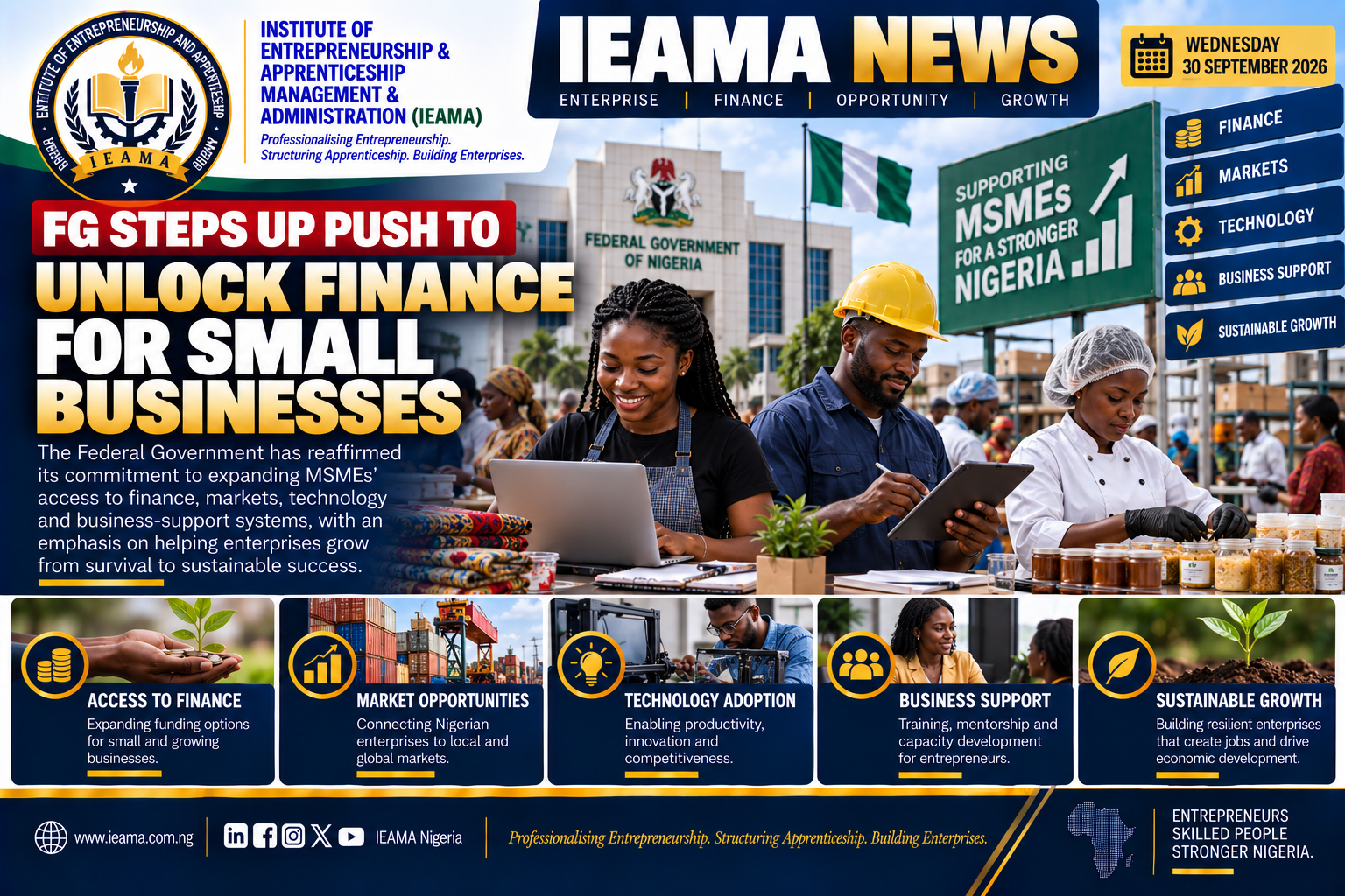 FG Steps Up Push to Unlock Finance for Small Businesses