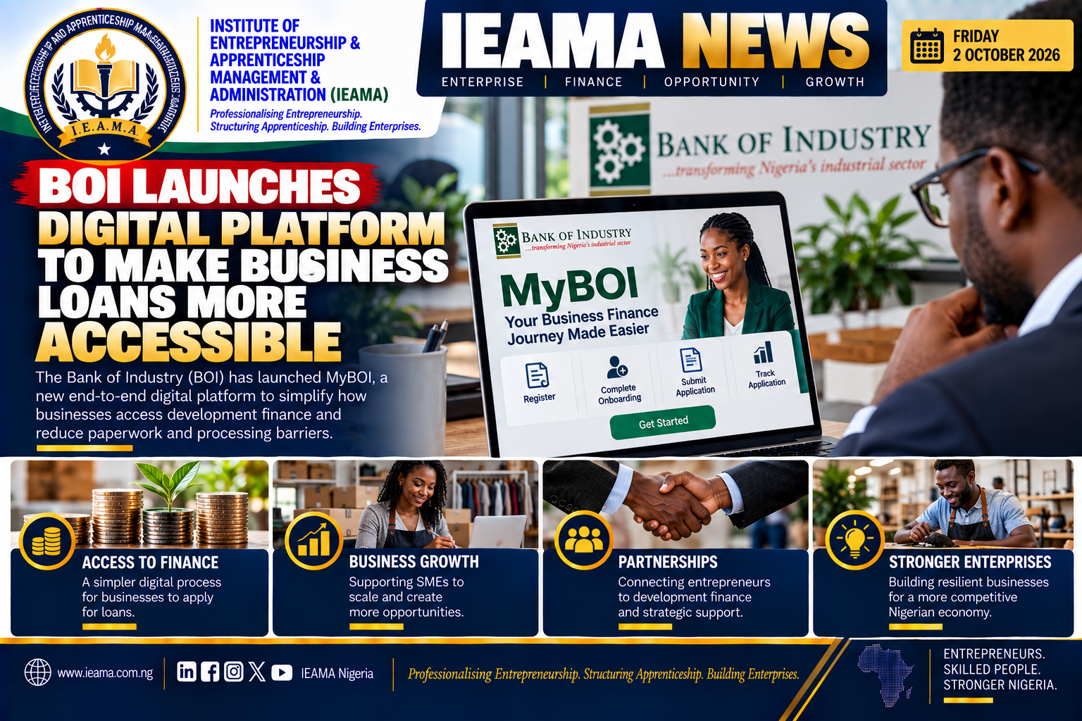 BOI Launches Digital Platform to Make Business Loans More Accessible